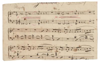 Lot #647 Otto Nicolai (2) Signed Musical Manuscripts - Image 4