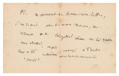 Lot #627 Henri Duparc Autograph Letter Signed - Image 5