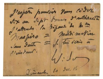 Lot #677 Charles-Marie Widor Autograph Letter Signed - Image 1