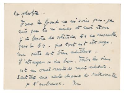 Lot #653 Francis Poulenc Autograph Letter Signed - Image 2