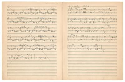 Lot #646 Darius Milhaud Autograph Manuscript of (6) Erik Satie Compositions - Image 2