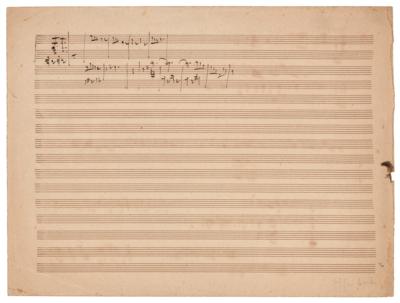 Lot #648 Jacques Offenbach (2) Items: Autograph Letter Signed and Autograph Musical Quotation - Image 3