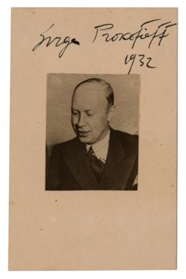 Lot #656 Sergei Prokofiev Signature - Image 1