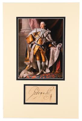 Lot #232 King George III Signature