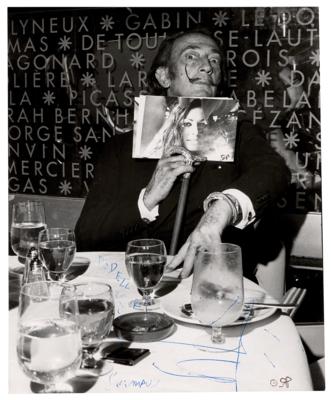 Lot #457 Salvador Dali Signed Photograph by