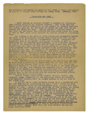 Lot #535 Margaret Mitchell Typed Letter Signed on 'Negro Dialect' in Gone With the Wind - Image 2