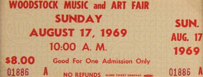 Lot #778 Woodstock Multi-Signed Concert Print and a One-Day Admission Ticket - Image 3