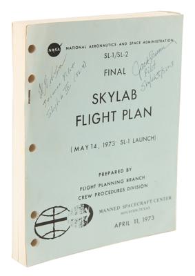 Lot #417 Skylab: Jack Lousma and Ed Gibson Signed