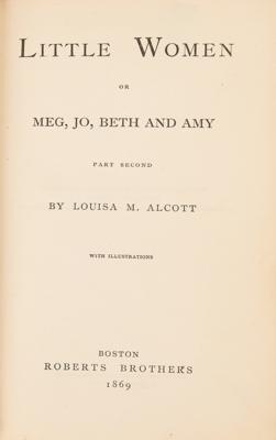 Lot #545 Louisa May Alcott: Little Women, Part Second (First Edition) - Image 2