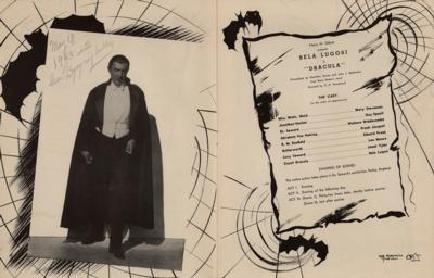 Lot #905 Bela Lugosi: Dracula Theater Program (1943)