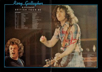 Lot #716 Rory Gallagher and Gerry McAvoy Signed Tour Program - Image 1