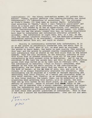 Lot #517 Philip K. Dick Typed Letter Signed - Image 2