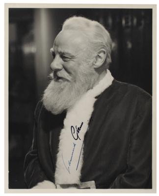 Lot #876 Edmund Gwenn Signed Photograph as Santa Claus from Miracle on 34th Street - Image 1