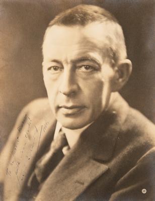 Lot #583 Sergei Rachmaninoff Signed Photograph