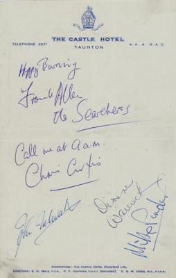 Lot #760 The Searchers and Dionne Warwick Signatures (1964) - Image 1