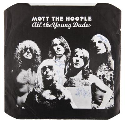 Lot #742 Mott the Hoople Signed Album Inner Sleeve