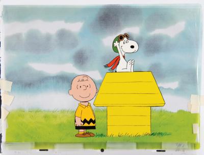 Lot #506 Charlie Brown and Snoopy production cels and matching production drawings from a Charlie Brown and Snoopy Show in-show sponsorship segment (Peanuts) - Image 2