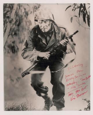Lot #910 Vic Morrow Signed Photograph from