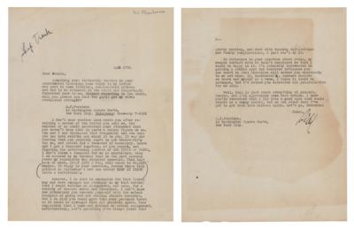 Lot #920 S. J. Perelman Typed Letter Signed