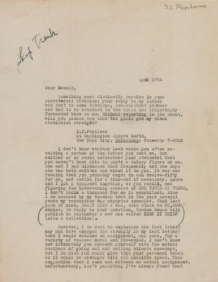 Lot #920 S. J. Perelman Typed Letter Signed - Image 2