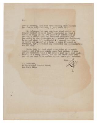 Lot #920 S. J. Perelman Typed Letter Signed - Image 3