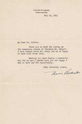 Lot #92 Eleanor Roosevelt Typed Letter Signed as First Lady - Image 1