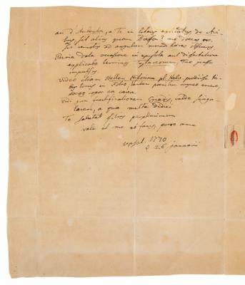 Lot #152 Carl Linnaeus Autograph Letter Signed on Botanical Publications - Image 3