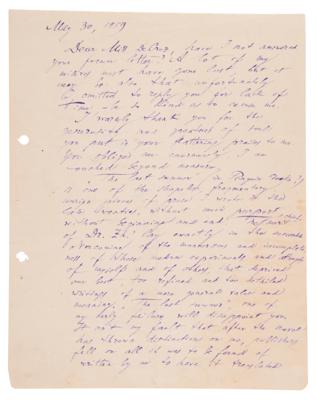 Lot #536 Boris Pasternak Autograph Letter Signed on Dr. Zhivago