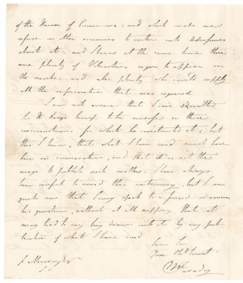 Lot #150 Michael Faraday Autograph Letter Signed on Davy Safety Lamp Controversy - Image 2