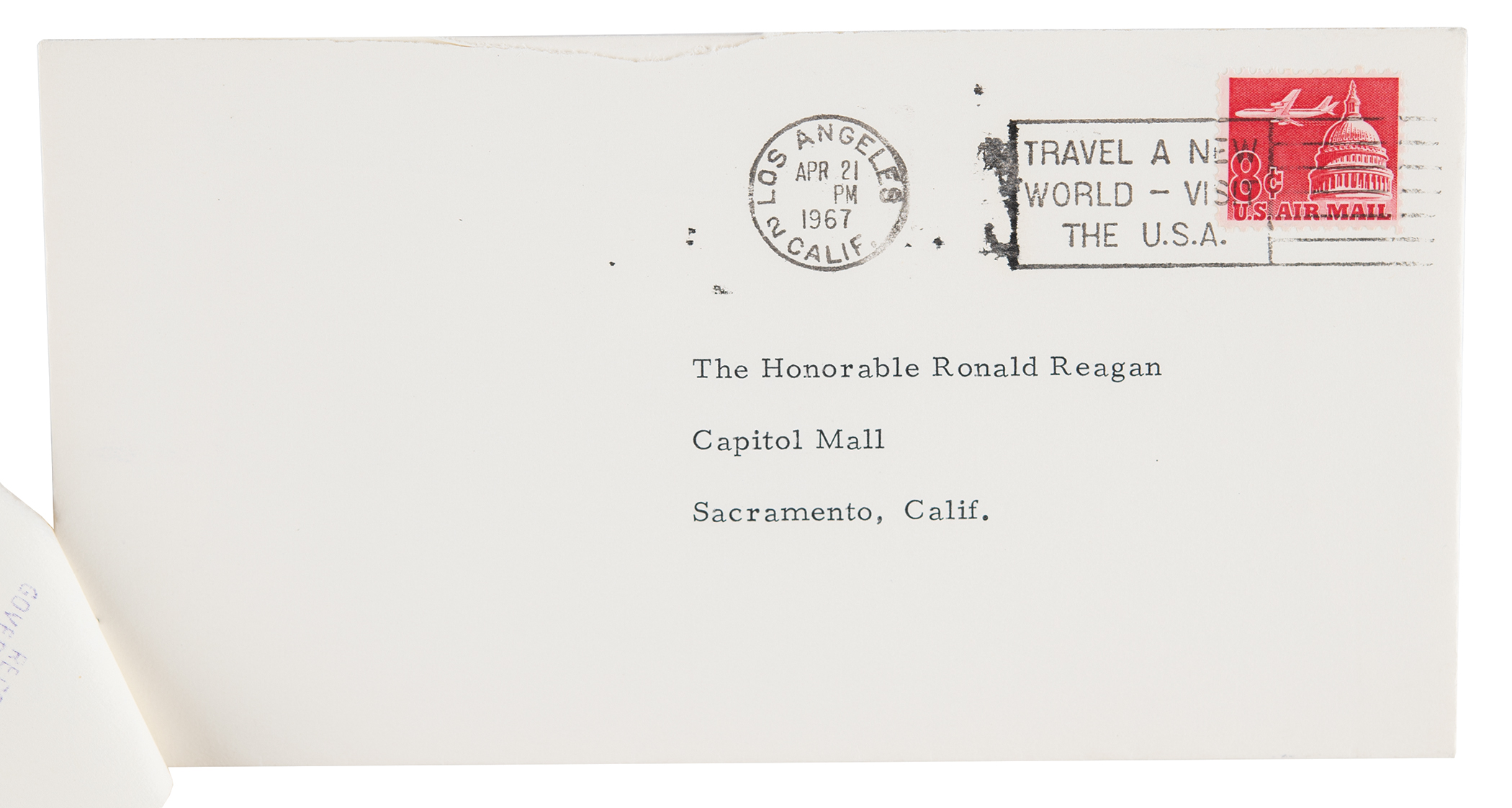 Lot #90 Ronald Reagan and John Wayne Autograph/Typed Letter Signed: "We'd like it a little more private and not so much campaign style—then we could really talk" - Image 3