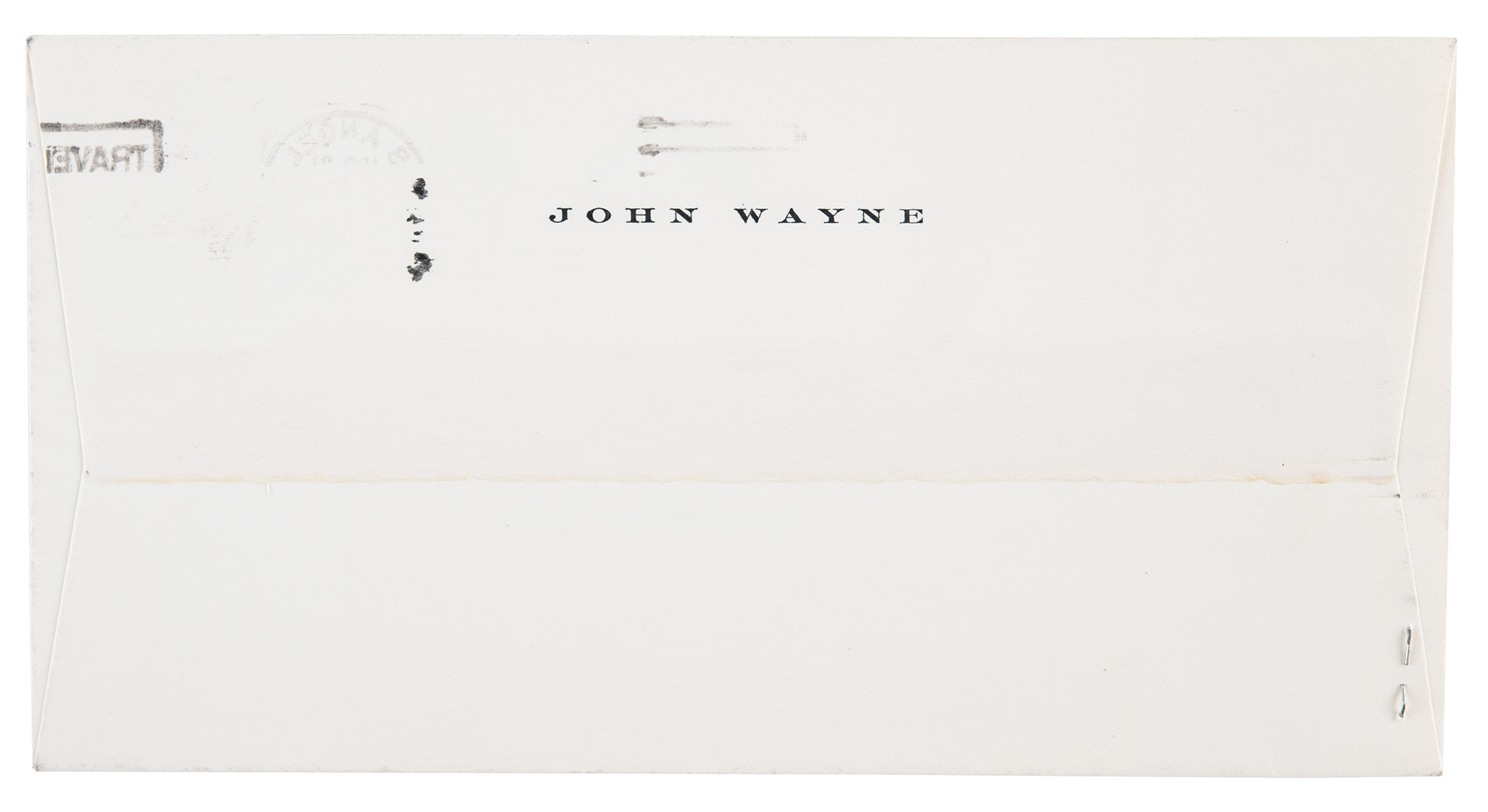 Lot #90 Ronald Reagan and John Wayne Autograph/Typed Letter Signed: "We'd like it a little more private and not so much campaign style—then we could really talk" - Image 4