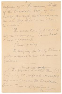 Lot #513 Samuel Clemens Partial Autograph Manuscript Signed for '1,002nd Arabian Night,' completed during the same summer as Huckleberry Finn - Image 5