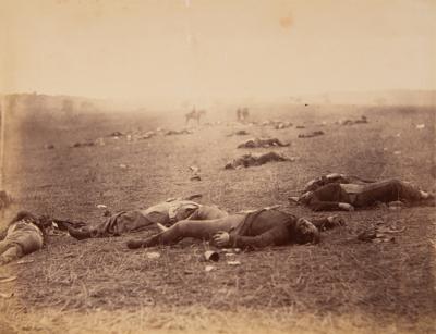 Lot #331 Gettysburg: 'A Harvest of Death,' Original Albumen Silver Print, Timothy H. O'Sullivan - Image 2