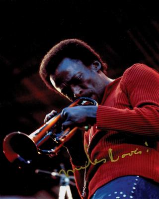 Lot #683 Miles Davis Signed Photograph