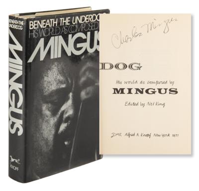 Lot #687 Charles Mingus Signed Book - Beneath the