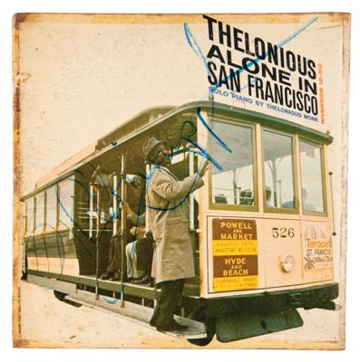 Lot #688 Thelonius Monk Signed Album - Thelonious Alone in San Francisco - Image 1