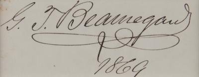 Lot #319 P. G. T. Beauregard Signature - Image 2