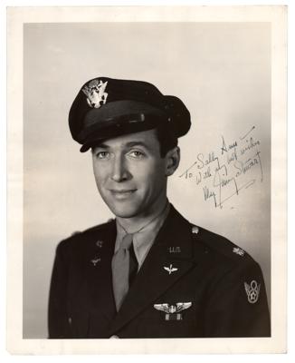Lot #945 James Stewart Signed Photograph as "Maj. Jimmy Stewart" - Image 1