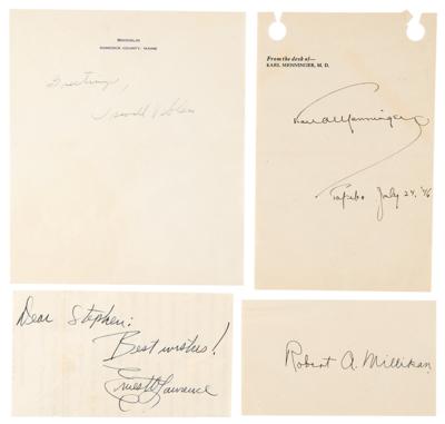 Lot #284 Scientists and Psychiatrists (4) Signatures