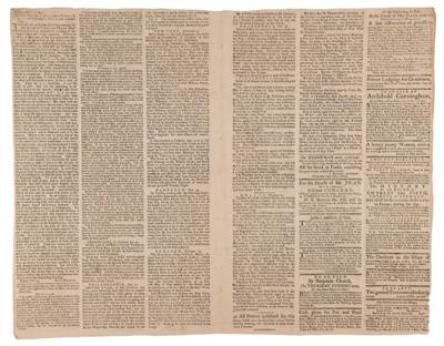 Lot #278 Paul Revere: Boston Gazette and Country Journal (February 25, 1771) - Image 2