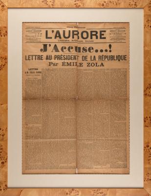 Lot #544 Emile Zola:  'J'Accuse...!' Original Printing in L’Aurore (January 13, 1898) - Image 2