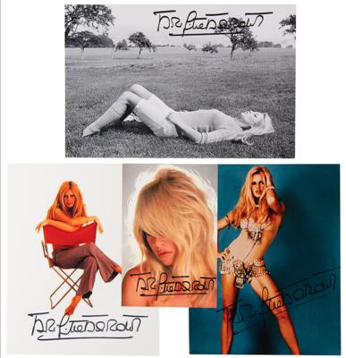 Lot #837 Brigitte Bardot (4) Signed Photographs - Image 1