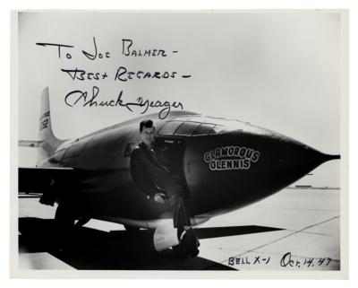 Lot #375 Chuck Yeager Signed Photograph - Image 1