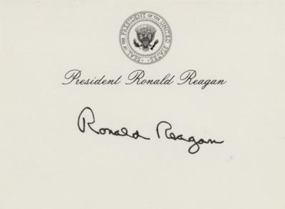Lot #88 Ronald Reagan Signature
