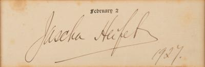 Lot #638 Jascha Heifetz Signature - Image 2
