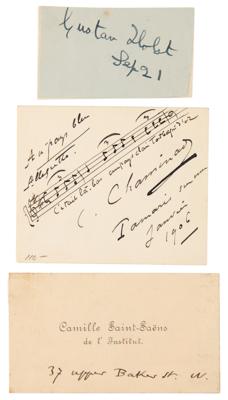 Lot #624 Composers: Holst, Saint-Saens, and Chaminade (3) Items