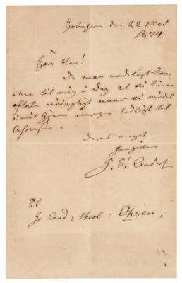 Lot #511 Hans Christian Andersen Autograph Letter Signed