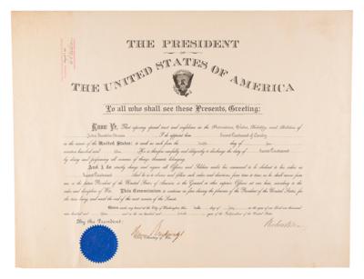 Lot #109 Woodrow Wilson Document Signed as President - World War I Military Appointment - Image 1