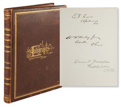 Lot #75 William McKinley and 19th Century U.S. Congress and Senate Autograph Album with (300+) Signatures - Image 1