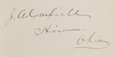 Lot #56 James A. Garfield and the 38th and 39th United States Congress Autograph Album with (150+) Signatures - Image 2